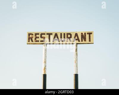 Insegna del ristorante a Towanda, sulla Route 66 in Illinois Foto Stock
