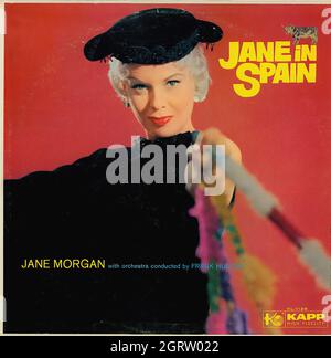 Jane Morgan - Jane in Spagna - Vintage Musical Vinyl Album Foto Stock