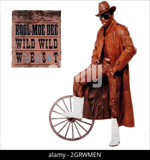 Kool Moe Dee - Wild Wild West (12 pollici singolo) 1988 - Vintage Vinyl 33 giri/min record Foto Stock