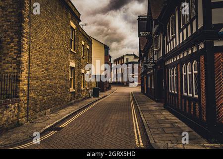 Southampton, Regno Unito 30 agosto 2021: Città vecchia nel centro Foto Stock