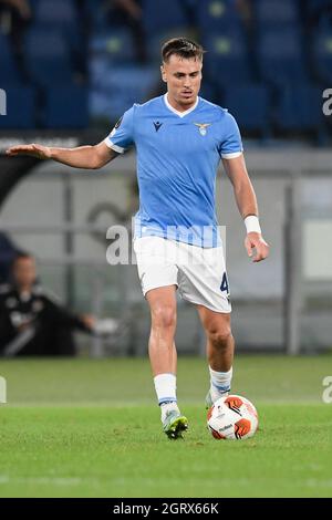 Stadio Olimpico, Roma, Italia. 30 settembre 2021. Europa League Football, SS Lazio versus Lokomotiv Mosca: Patric of SS Lazio Credit: Action Plus Sports/Alamy Live News Foto Stock