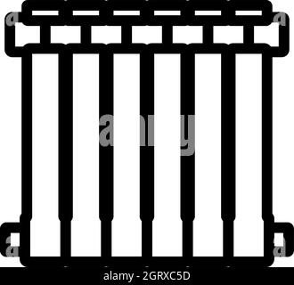 Icona del radiatore Illustrazione Vettoriale