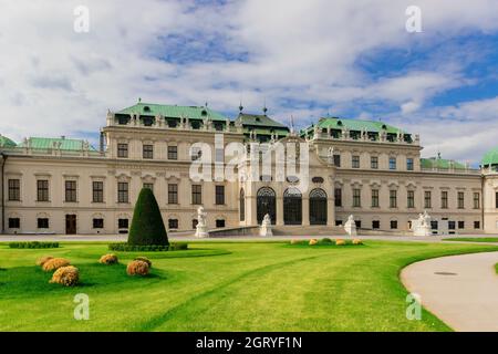 31 maggio 2019 Vienna, Austria - Palazzo Belvedere in primavera Foto Stock