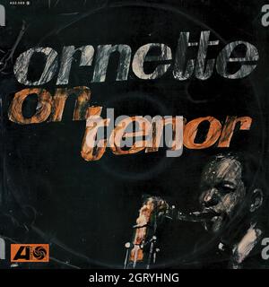 Ornette Coleman - Ornette su tenore - copertina Vintage Vinyl Record Foto Stock