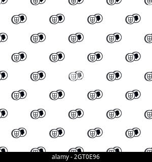 Pound coin pattern, stile semplice Illustrazione Vettoriale
