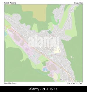 Saint-Amarin, Alto Reno, Francia, Grand Est, N 47 52' 29'', e 7 1' 45'', mappa, mappa senza tempo pubblicata nel 2021. Viaggiatori, esploratori e avventurieri come Florence Nightingale, David Livingstone, Ernest Shackleton, Lewis and Clark e Sherlock Holmes si sono affidati alle mappe per pianificare i viaggi verso gli angoli più remoti del mondo, Timeless Maps sta mappando la maggior parte delle località del mondo, mostrando il successo di grandi sogni Foto Stock