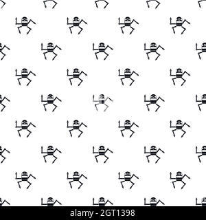 Modello di robot, stile semplice Illustrazione Vettoriale