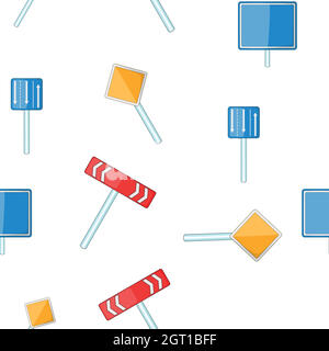 Modello di segnalazione, stile cartoon Illustrazione Vettoriale