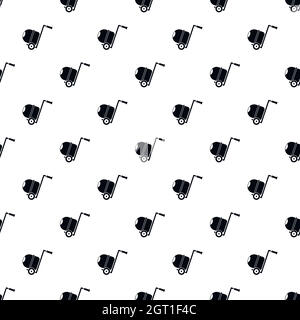 Betoniera pattern, stile semplice Illustrazione Vettoriale
