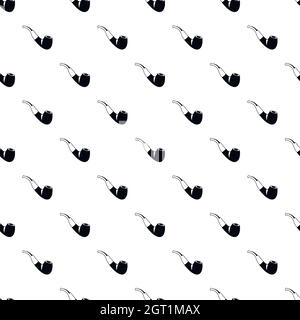 Tubo di fumo pattern, stile semplice Illustrazione Vettoriale
