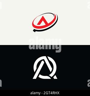 Un'icona vettoriale del modello di business del logo della lettera Foto Stock