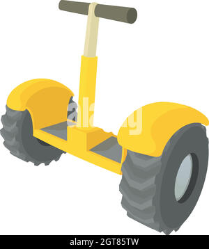 Eco segway icona, stile cartoon Illustrazione Vettoriale