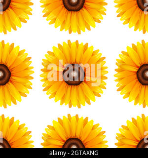 Design senza cuciture isolato su bianco Illustrazione Vettoriale