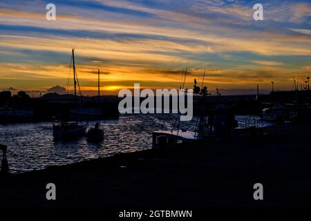 Port Seton Harbour Foto Stock