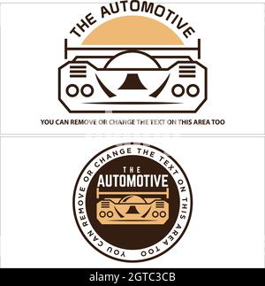 Set di logo per auto d'epoca Illustrazione Vettoriale