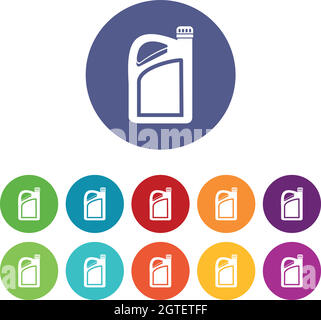 JerryCAN imposta le icone Illustrazione Vettoriale