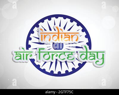 Indian Airforce Day sfondo Illustrazione Vettoriale