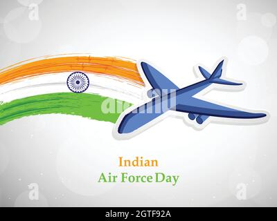 Indian Airforce Day sfondo Illustrazione Vettoriale