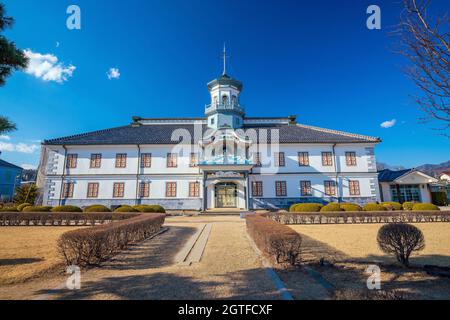 Vecchia scuola di Kaichi a Matsumoto, Giappone Foto Stock