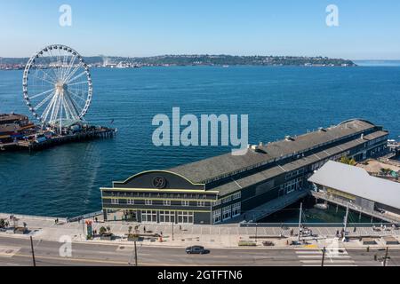 Seattle Aquarium di Seattle, Washington, Stati Uniti d'America Foto Stock