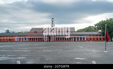 Costruzione dell'Accademia militare indiana IMA. Foto Stock