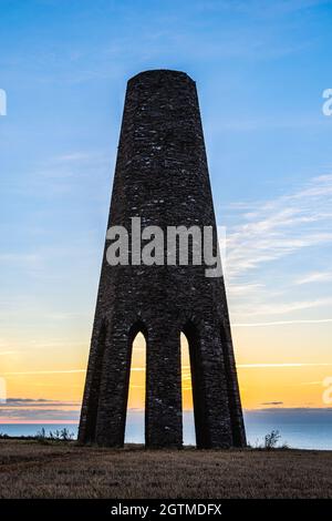 Alba sopra il Daymark, Kingswear, Devon, Inghilterra, Europa Foto Stock