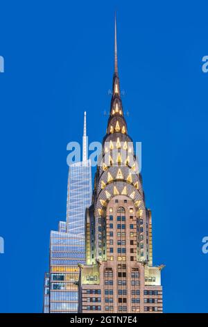 Chrysler Building e One Vanderbilt Building, Manhattan, New York, USA Foto Stock