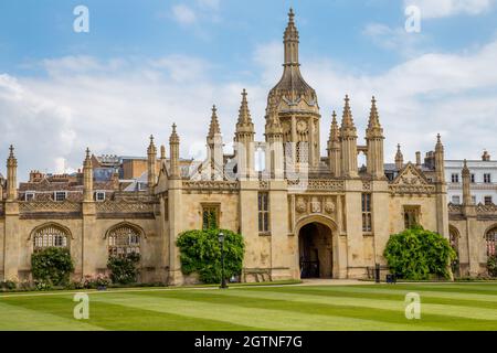 Ingresso King's College da The Street, Cambridge Foto Stock