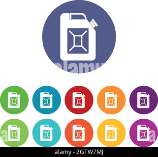 JerryCAN imposta le icone Illustrazione Vettoriale