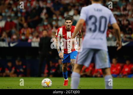 Rodrigo De Paul di Atletico de Madrid durante la partita la Liga tra Atletico de Madrid e FC Barcelona allo Stadio Wanda Metropolitano di Madrid, Spagna. Foto Stock