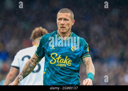 Leeds, Regno Unito. 2 ottobre 2021. Juraj Kucka #33 di Watford durante la partita a Leeds, Regno Unito il 10/2/2021. (Foto di James Heaton/News Images/Sipa USA) Credit: Sipa USA/Alamy Live News Foto Stock