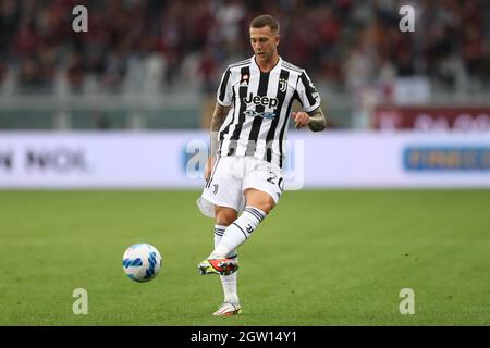 Torino, 2 ottobre 2021. Federico Bernardeschi della Juventus durante la Serie A allo Stadio Grande Torino. Il credito d'immagine dovrebbe essere: Jonathan Moscrop / Sportimage Foto Stock