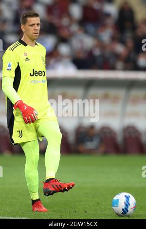 Torino, 2 ottobre 2021. Wojciech Szczesny della Juventus durante la Serie A allo Stadio Grande Torino. Il credito d'immagine dovrebbe essere: Jonathan Moscrop / Sportimage Foto Stock