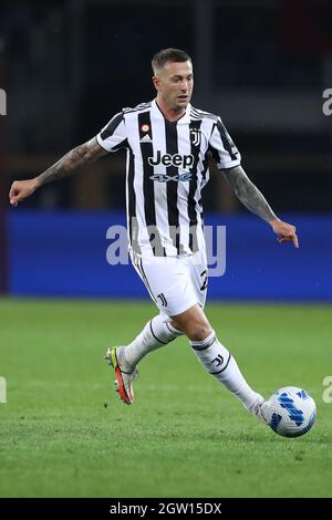 Torino, 2 ottobre 2021. Federico Bernardeschi della Juventus durante la Serie A allo Stadio Grande Torino. Il credito d'immagine dovrebbe essere: Jonathan Moscrop / Sportimage Foto Stock