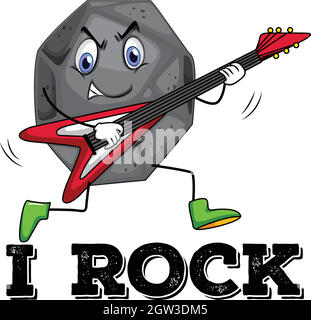 Rockstar Illustrazione Vettoriale