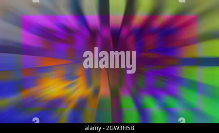 Un'immagine astratta di sfondo burst iridescente. Foto Stock