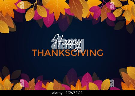 Felice illustrazione vettoriale del Thanksgiving di fondo Illustrazione Vettoriale