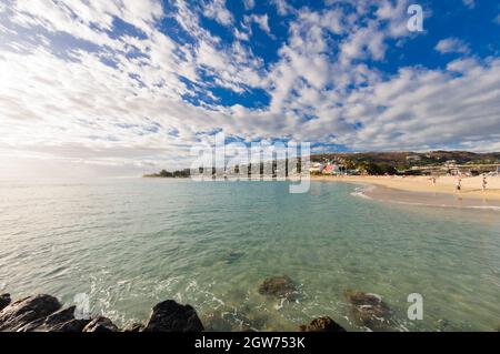 Beach of Saint Gilles at Reunion Island Stock Photo