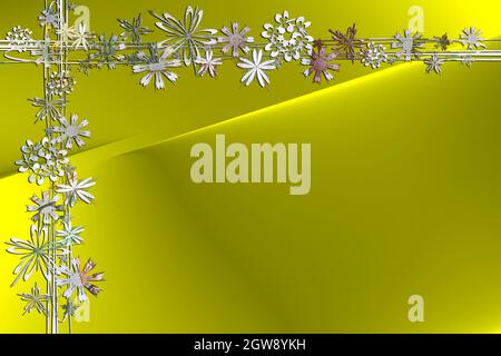 Natale sfondo astratto stella cornice oro giallo argento grigio verde rosso chiaro scuro Natale motivo Foto Stock