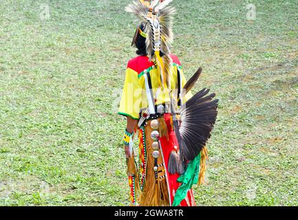 Ft. William , First Nations 2 Day Pow WOW, per la celebrazione e la guarigione. Foto Stock