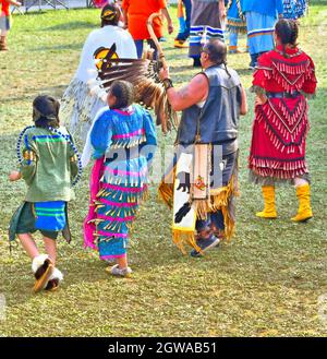 Ft. William , First Nations 2 Day Pow WOW, per la celebrazione e la guarigione. Foto Stock