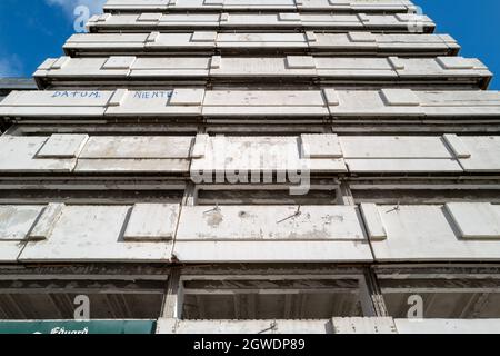 Architettura socialista, Casa delle statistiche, otto-Braun-Straße, Germania Foto Stock