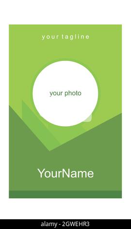 social media design elegante verde modello flat vettoriale concept design grafico Illustrazione Vettoriale