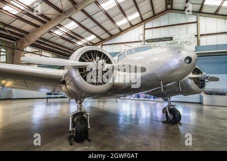 Un Lockheed modello 10A Electra nel Pima Air & Space Museum, Tucson, Arizona. Foto Stock