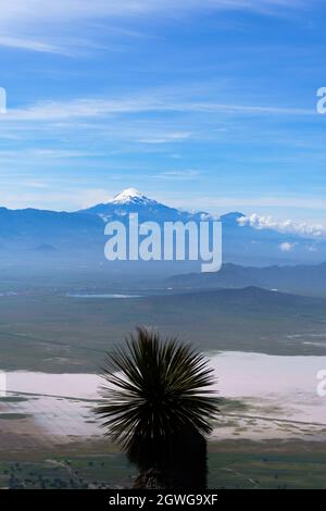 Un colpo di stratovulcano inattivo Pico de Orizaba a Veracruz-Puebla, Messico Foto Stock