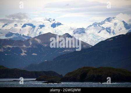 Paesaggio nel Kukat Bay Katmai National Park, Alaska, Stati Uniti Foto Stock