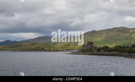 Il castello di Duntulm a Portree, Regno Unito Foto Stock