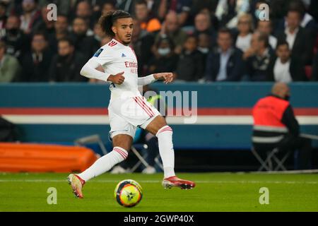 LIONE, FRANCIA - SETTEMBRE 19: Malo gusto di Olympique Lyonnais durante la partita Ligue 1 tra Olympique Lyonnais e Parigi Saint-Germain al Parc Olympique Lyonnais il 19 Settembre 2021 a Lione, Francia (Foto di Geert van Erven/Orange Pictures) Foto Stock