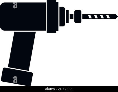 Medico icona drill, stile semplice Illustrazione Vettoriale