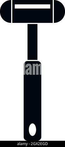 Reflex icona martello, stile semplice Illustrazione Vettoriale